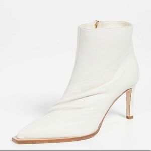 TIBI ivory cato glove booties, size 39